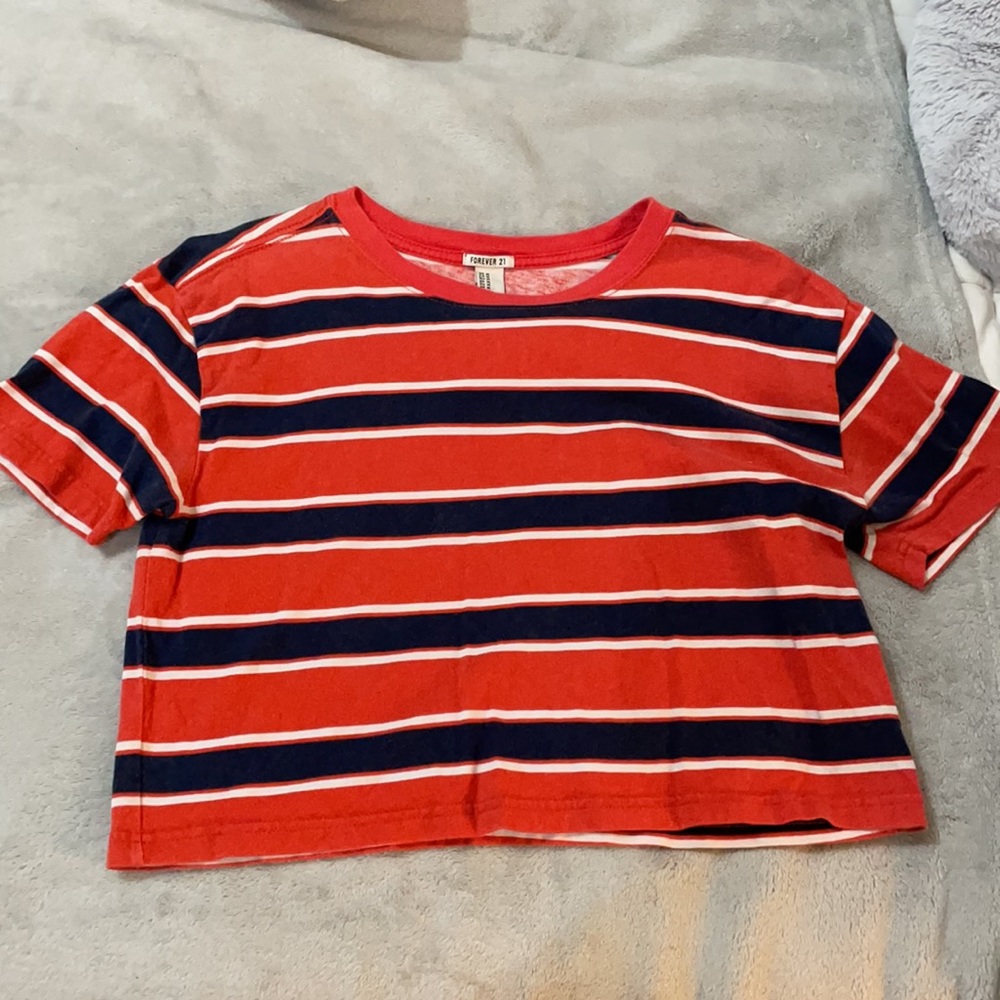 Striped crop top